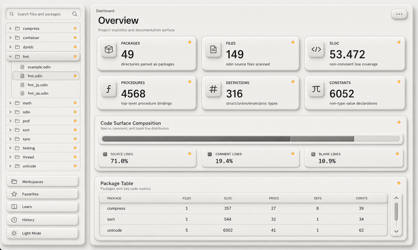 Mockup target for a more authored UI